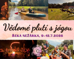 Vědomé plutí po Nežárce s jógou 🚣